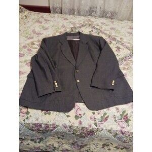 mens blazer size 58 regular Grey 2Button Brass Buttons